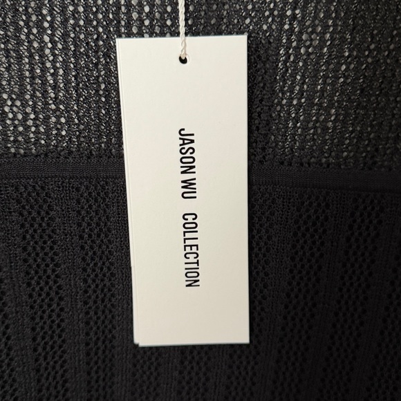 NWT jason wu sheer sweater black size medium slim fit - Picture 7 of 9